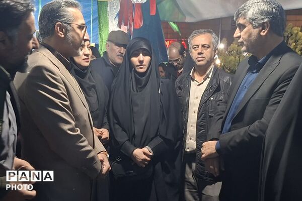 مراسم چهلمین روز شهادت دانش آموزان مدرسه شجره طیبه میناب در پردیس