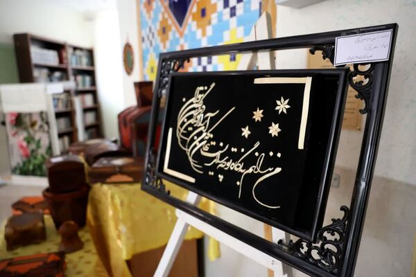 بازدید مدیر کل میراث فرهنگی، گردشگری و صنایع دستی فارس از نمایشگاه آثار هنرمندان در رشته های تابلو فرش و سفال