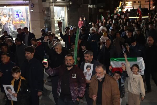 تجمع سوگواران رهبر شهید انقلاب و محکومیت حملات آمریکایی صهیونی در کهریزک