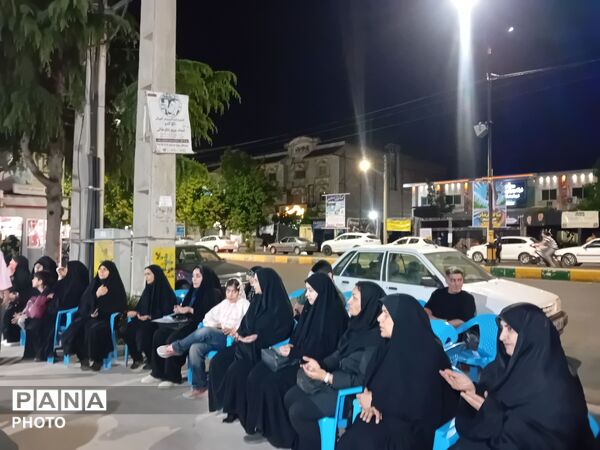 مراسم یادبود رهبر شهید در موکب آموزش و پرورش علی آبادکتول