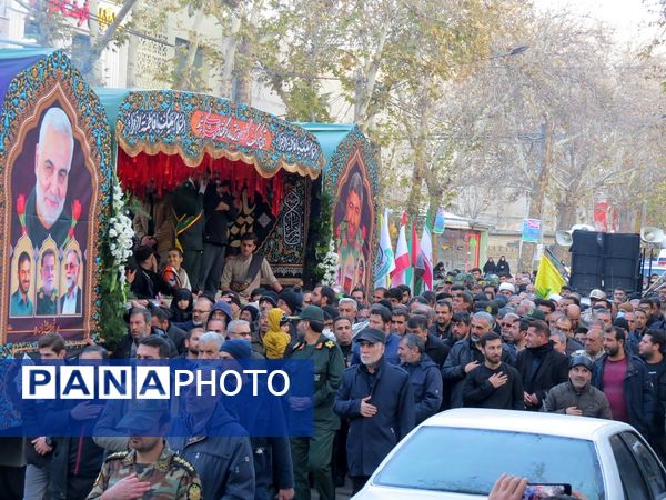 استقبال از شهدای گمنام در شهرستان بجنورد 
