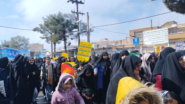 راهپیمایی یوم الله ۲۲ بهمن ماه در شهرستان خلیل‌آباد