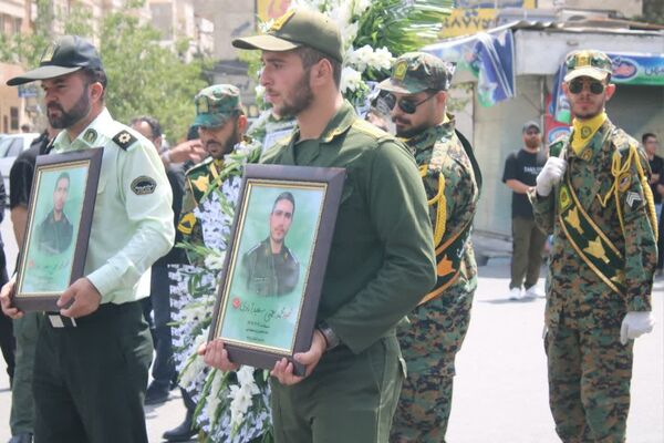 تشییع پیکر شهید محمد نعمتی سعیدآبادی در شهرستان بهارستان