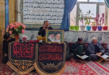 محفل انس با قرآن کریم به مناسبت چهلم شهادت قائد امت در شهر بار نیشابور 