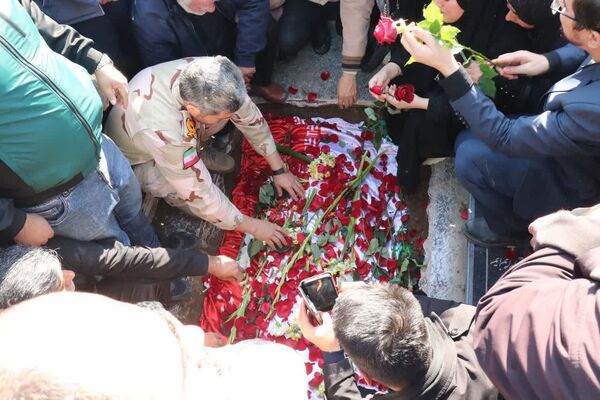 برگزاری مراسم تشییع پیکر پاک مطهر شهید مرزبانی سرهنگ دوم هادی سدیدی