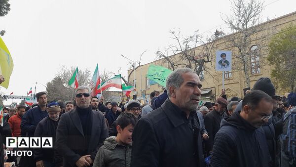 تجمع پرشور مردم شهرستان  نیشابور