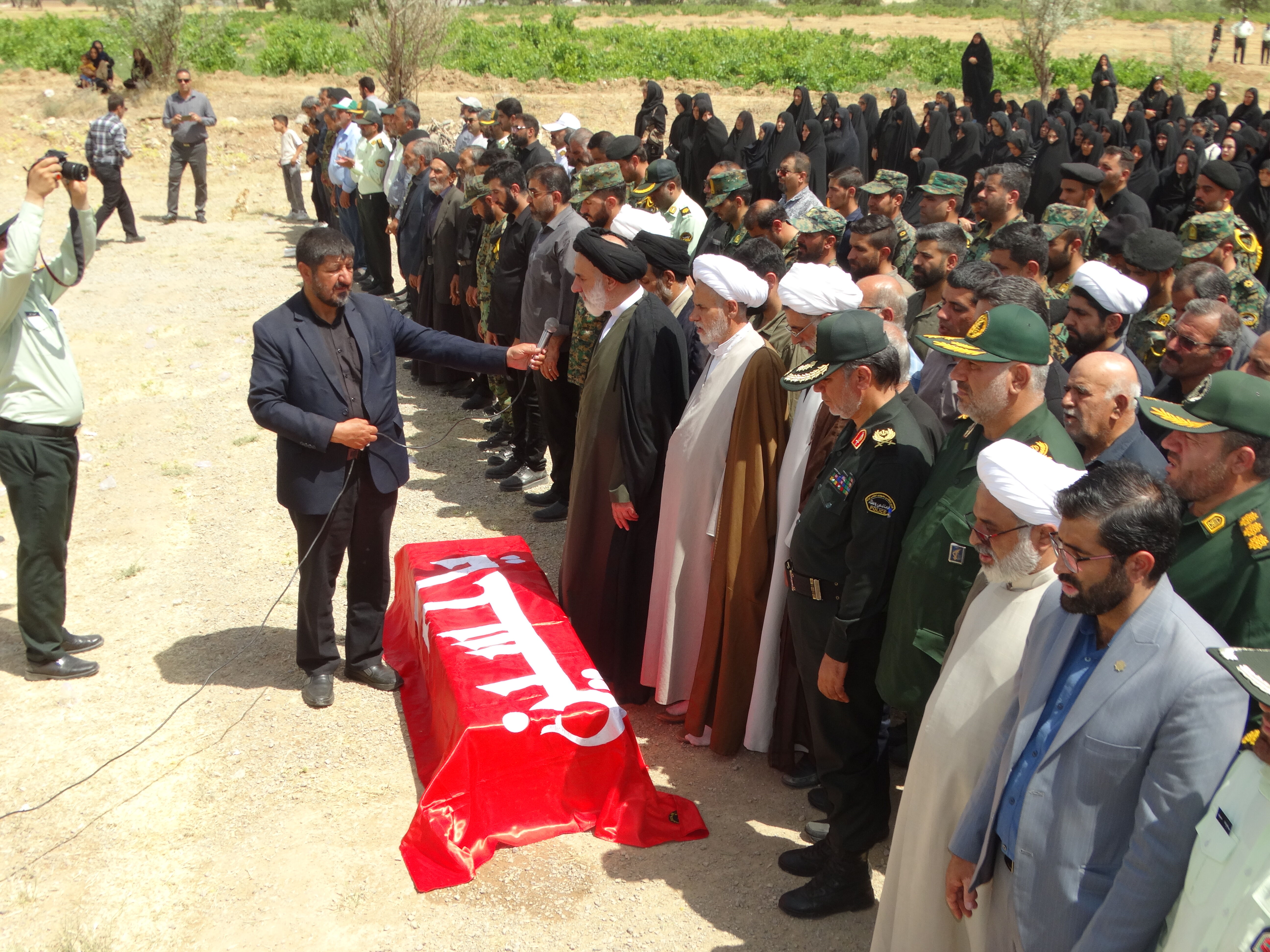 مراسم وداع با شهید «امین عسگری» در گهرو