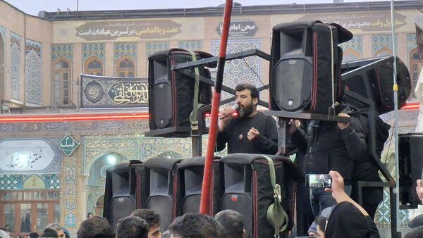 مراسم عزاداری شام شهادت امام هادی(ع) در حرم بانوی کرامت 
