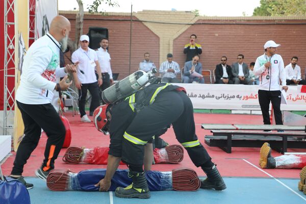 مسابقات عملیاتی ورزشی آتش‌نشانان در مشهد