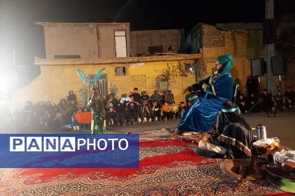 مراسم تعزیه خوانی شهادت حضرت عباس  در قیامدشت