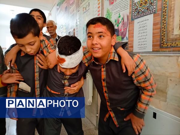 مانور زلزله در دبستان شهید پسندیده فدافن  