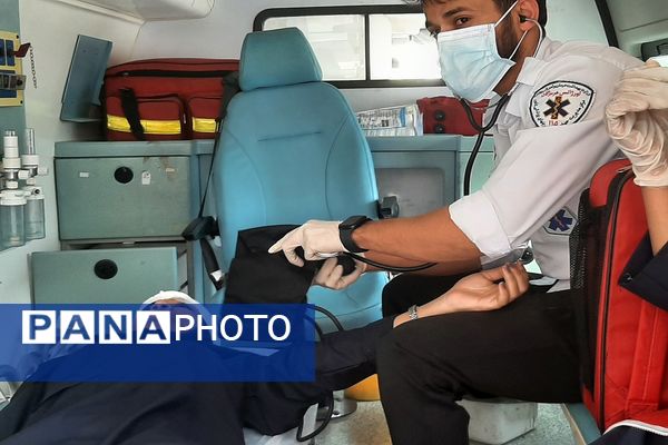 مانور دانش‌آموزی پدافند غیر عامل در شهرستان میناب