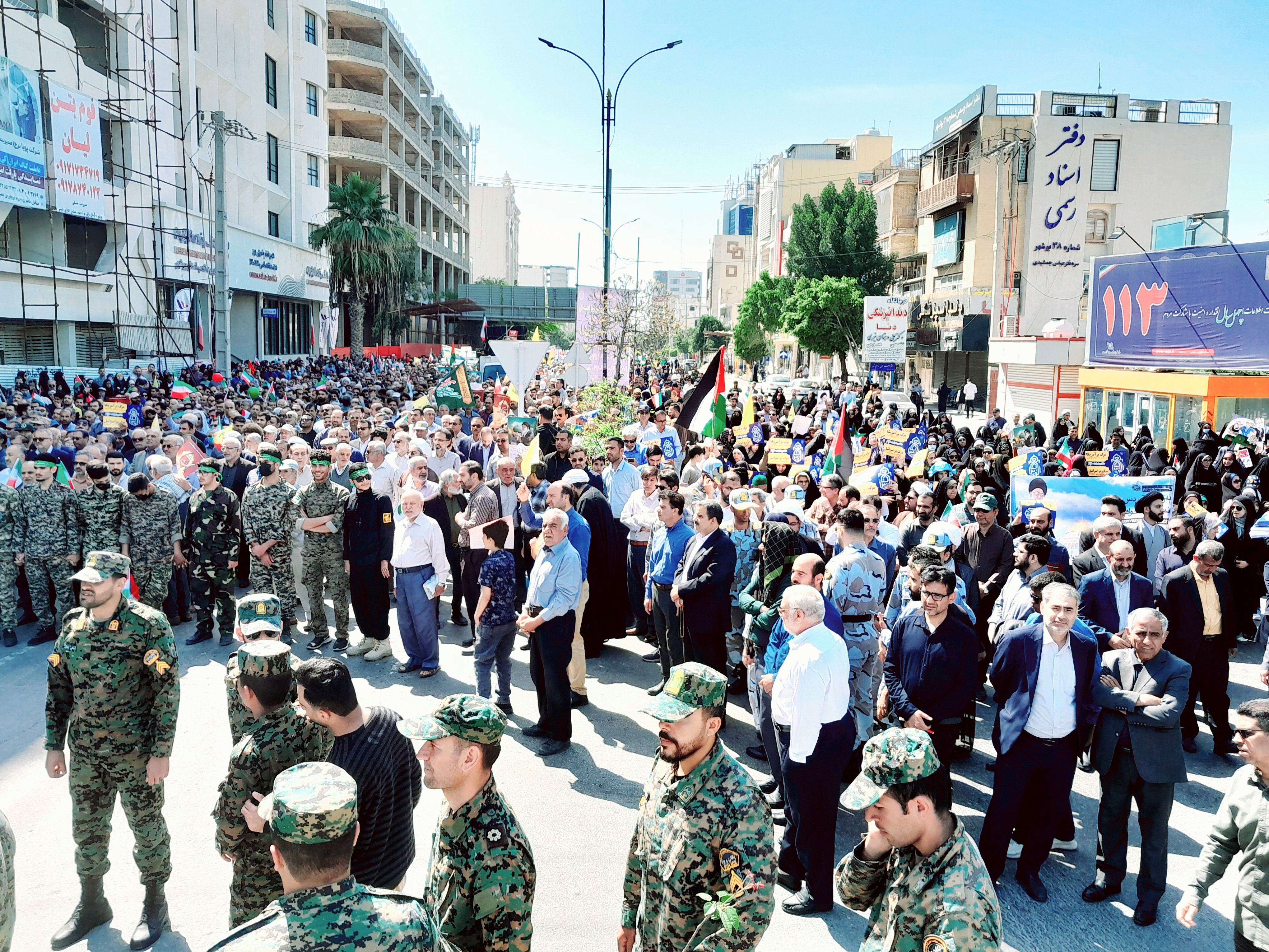 راهپیمایی روز قدس در بوشهر 