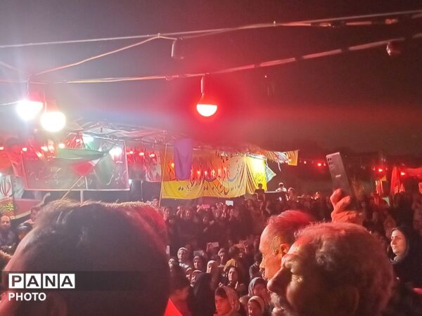 حضور مردم مشهد در تجمعات شبانه