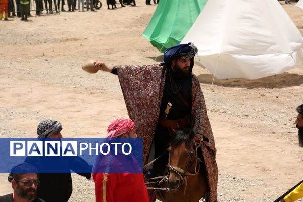 مراسم خیمه سوزی هیات «خیام الحسین» در قم