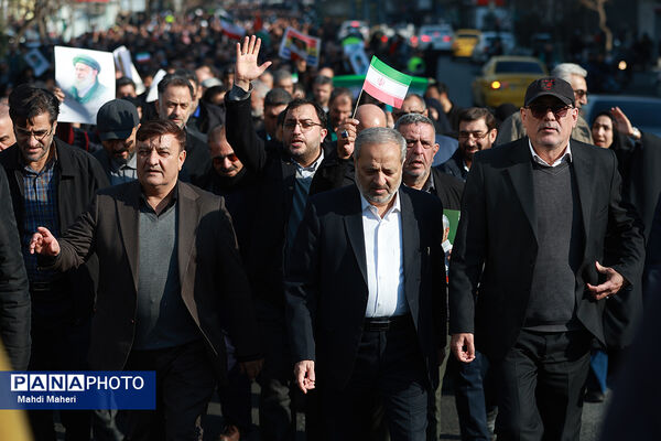 حضور وزیر آموزش و پرورش در راهپیمایی محکومیت اقدامات تروریستی علیه ملت ایران