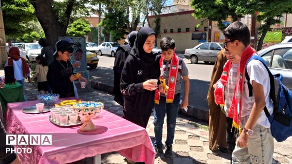 برپایی موکب غدیر کانون دانش‌آموزی شهید مدرس شهرستان سراب 