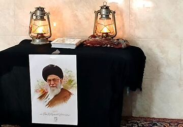 مراسم سوگواری شهادت رهبر معظم انقلاب در روستای داربلوط با حضور گسترده‌ی مردم 