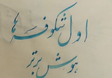 جشن شکوفه‌های آموزشگاه در سفیددشت 