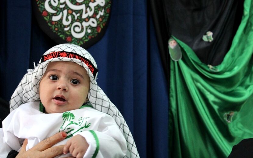 همایش بزرگ شیر خواران حسینی در مصلا نماز جمعه چهاردانگه