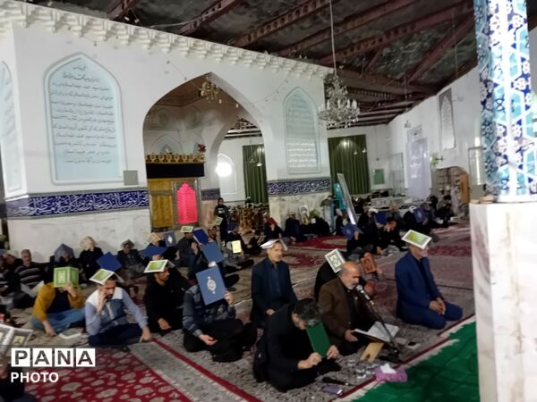 عزاداری احیای بیست و سوم در امامزاده سید محمد کاشمر