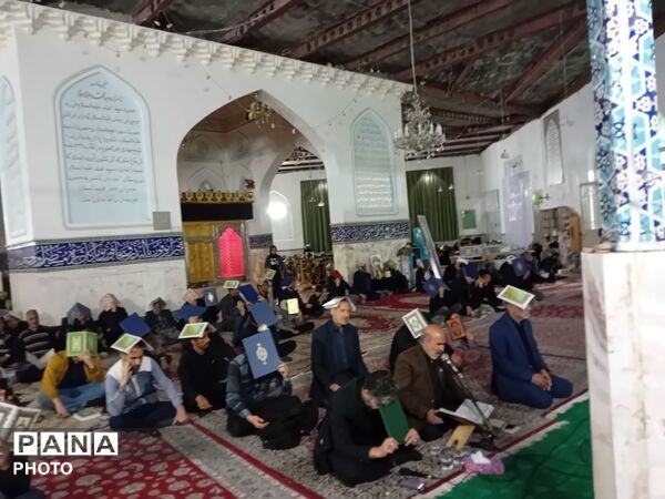 عزاداری احیای بیست و سوم در امامزاده سید محمد کاشمر
