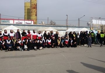 بیست وششمین مانور زلزله در دبیرستان دخترانه شهید عباسی ناحیه 7 مشهد