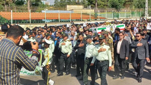 تشییع پیکر پاک شهید مدافع وطن احسان فرخیانی در یاسوج