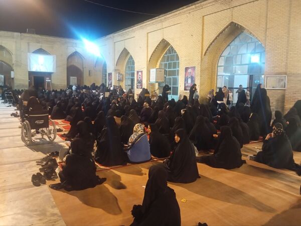 مراسم عزاداری سیدالشهدا (ع) در مسجد جامع نیشابور