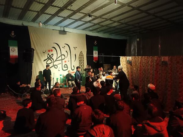 مراسم عزاداری دهه فاطمیه در مسجد مهرولایت با میهمانی شهید گمنام