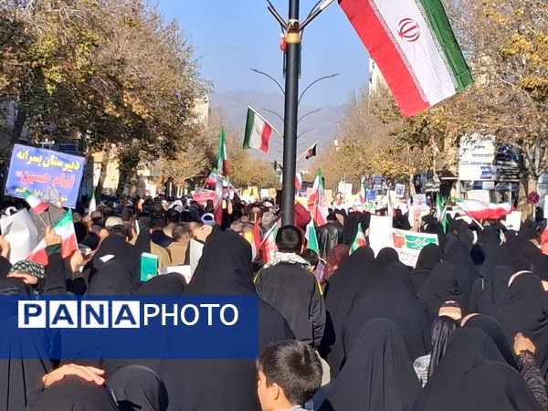 راهپیمایی میثاق با ولایت و محکوم نمودن اغتشاشات گروه های تروریستی در کاشمر
