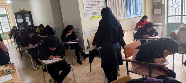 برگزاری امتحانات نوبت اول در آموزشگاه سبحان و مائده شلیل