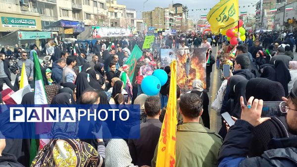 تجلی حضور باشکوه مردم در راهپیمایی ۲۲ بهمن 