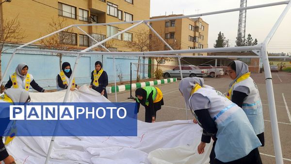 بیست و هفتمین مانور زلزله در دبیرستان نورالهدی