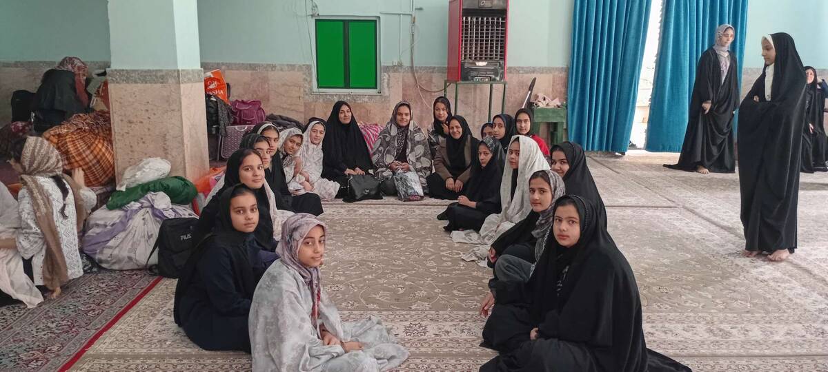 مراسم معنوی اعتکاف در مسجد جامع روستای نقاب خلیل آباد