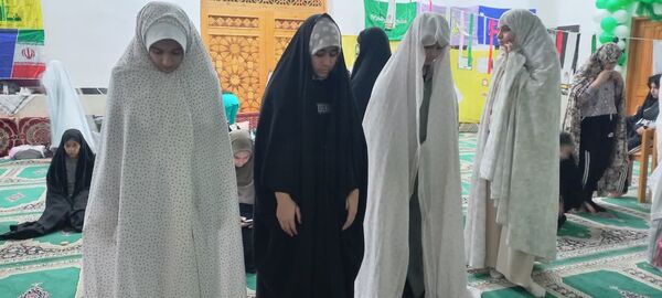 مراسم معنوی اعتکاف در گلوگاه 