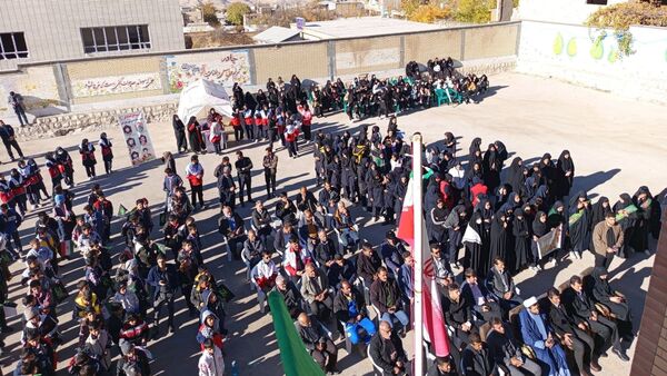 آیین استقبال از شهید گمنام در ناغان 