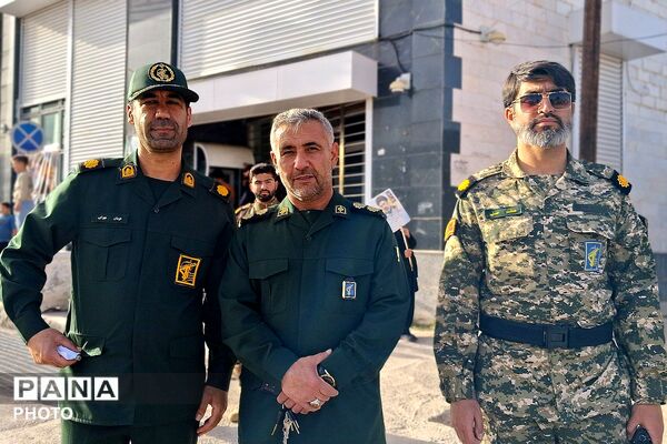 نمایش عظیم اقتدار جان‌فدایان ایران امام رضایی در باشت