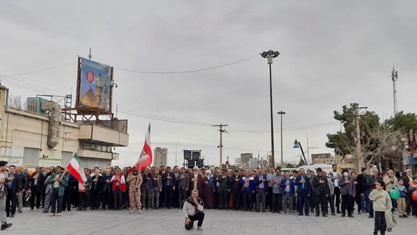جشن بهار انقلاب در راهپیمایی ۲۲ بهمن در تفت
