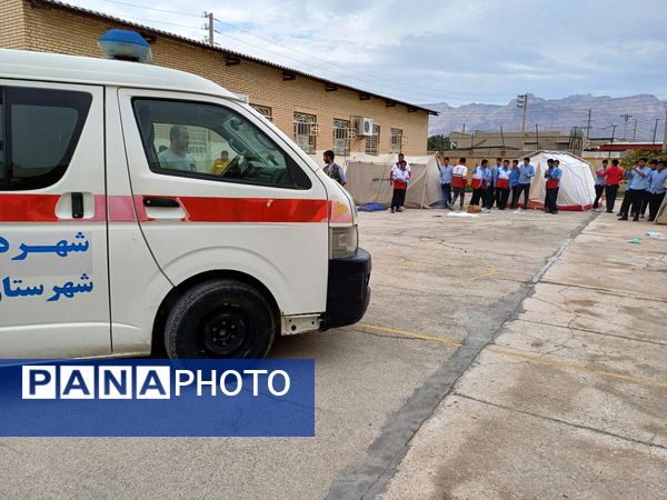  مانور زلزله در تنگستان 