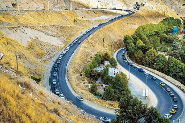 تردد روان در محورهای شمالی/ برف و باران در جاده‌های ۸ استان
