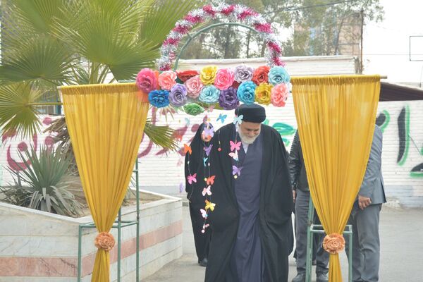 حضور خادمان رضوی در مدرسه قدر بهارستان‌دو