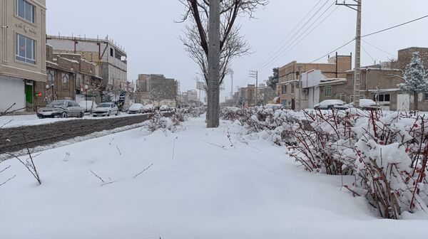 بارش زیبای برف پاییزی در شهرستان نیشابور 