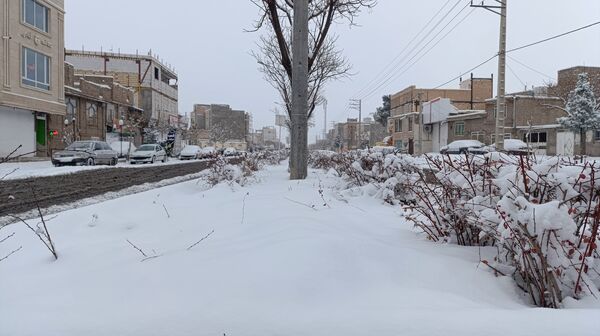 بارش زیبای برف پاییزی در شهرستان نیشابور 