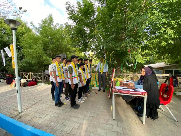 روز اول پیش اردوی ملی پیشتازان پسر سازمان دانش‌آموزی آذربایجان شرقی