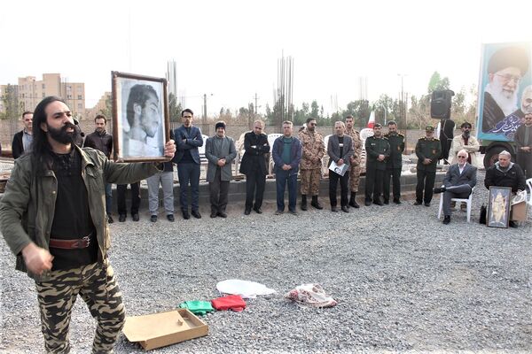مراسم دومین سالگرد خاکسپاری شهید گمنام آموزشکده فنی دختران قم