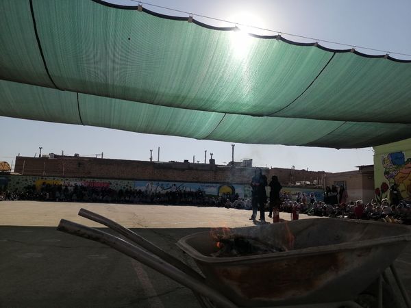 آموزش اطفاء حریق در مدرسه ناهید نخودی