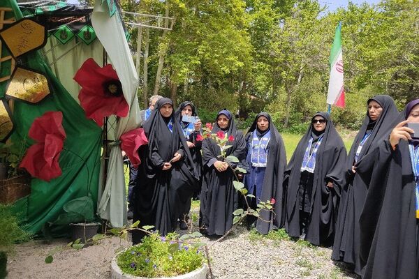 گردهمایی بیست و پنجمین سالروز  تاسیس سازمان دانش‌آموزی خراسان رضوی در اردوگاه باغرود نیشابور