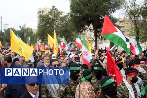 ابراز وحدت و همدلی سمنانی‌ها با مردم مظلوم فلسطین در روز قدس