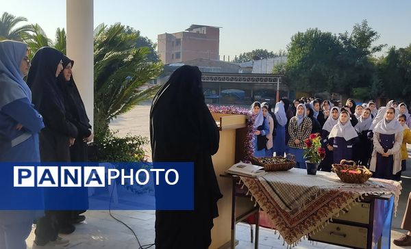 هفته بسیج دانش‌آموزی در دبیرستان فرزانگان قائمشهر